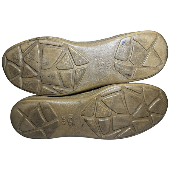 UGG Australia Boots Mens Size 12 Tan Suede Sheepskin Chukka Lace Up Wool Lined - Picture 10 of 10